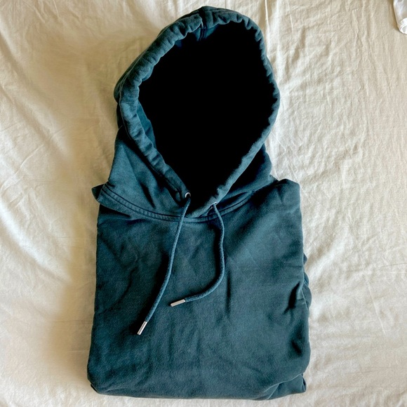 Everlane 100% Cotton hoodie special green color - Picture 2 of 4